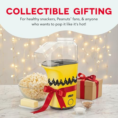 Peanuts x Dash Fresh Pop Popcorn Maker (Peanuts (Yellow & Black) / 16 cups)