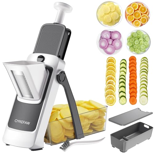 4th Gen Safe Mandoline Slicer For Kitchen (Deep Gray)
