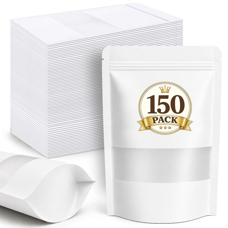 150 Pack Snack Bags (White / 150 Pack 7.9x11.8in (20x30cm))