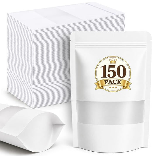 150 Pack Snack Bags (White / 150 Pack 7.9x11.8in (20x30cm))