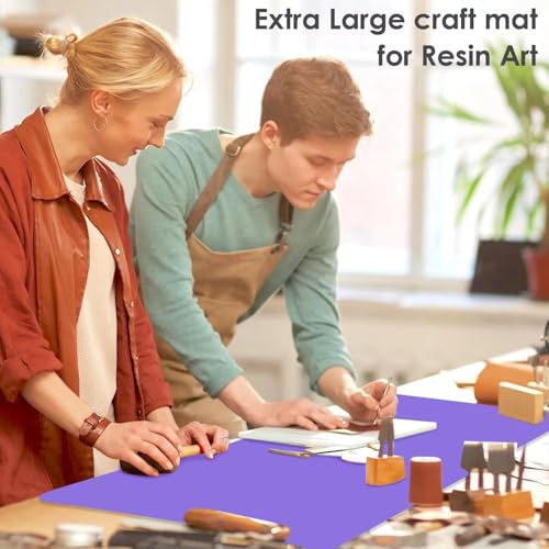 Extra Large Silicone Mats For Kitchen Counter (06-purple / 27.6"L x 16"W)