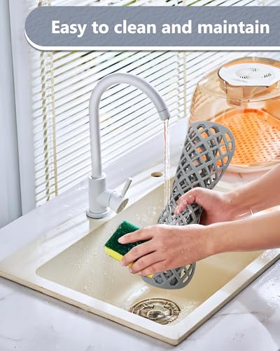 2 Pack Silicone Sink Mat Protector for Kitchen Sink