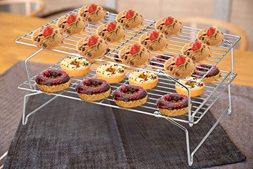 Cooling Rack Set of 2 (Silver / 15" x 10")