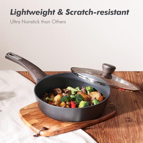 Pots and Pans Set Non stick (Classic Black)