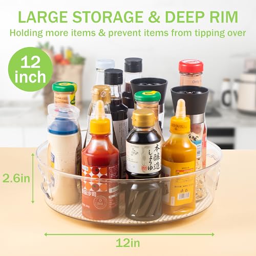 4 Pack Lazy Susan Organizer with Non (4 Count)