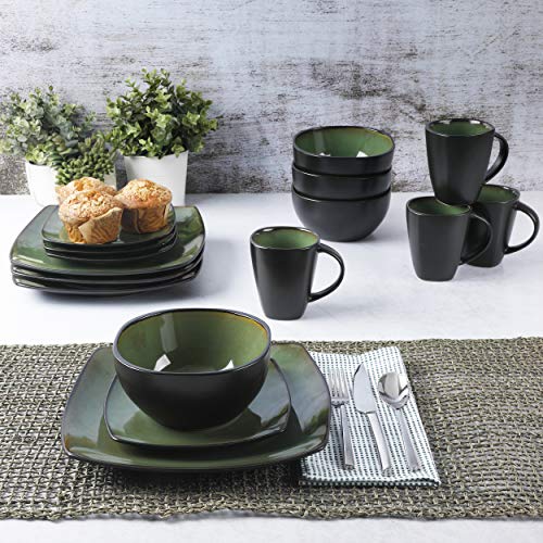 Soho Lounge 16 Piece Dinnerware Set (Service for 4 (16pcs) / Green (Soho Lounge))