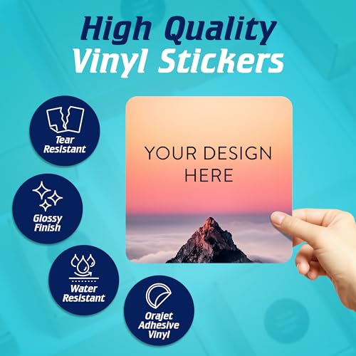 Custom Vinyl Stickers Your Image (100 Count)