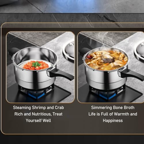 80Kpa Pressure Cooker Stainless Steel Large Capacity (6.3 Quarts / Stainless steel)