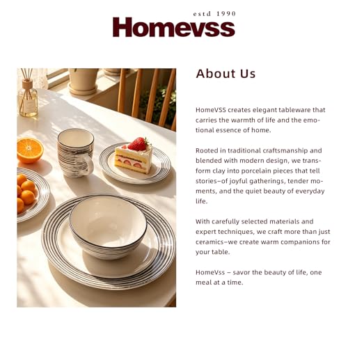 HomeVss 16 Piece Dinnerware Set