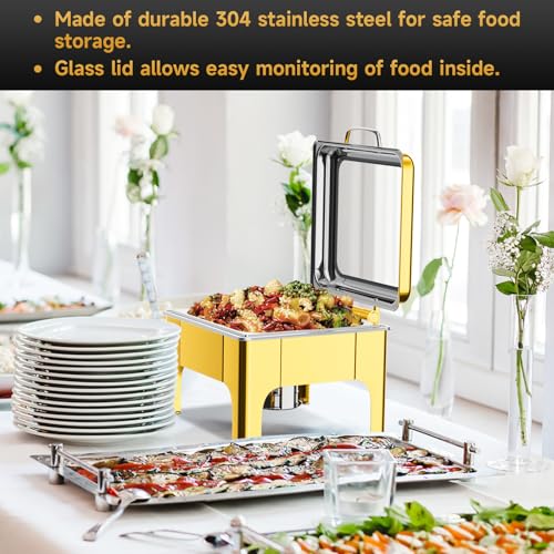 Chafing Dishes for Buffet (Golden)