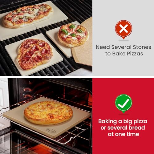 18 x 18 Inch Extra Large Pizza Stone for Oven and Grill