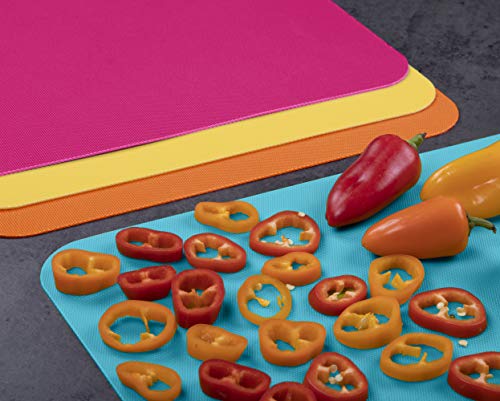 Heavy Duty Cutting Board Grippmat (11.5 x 14 inches / Turquoise / Pink / Orange / Yellow)