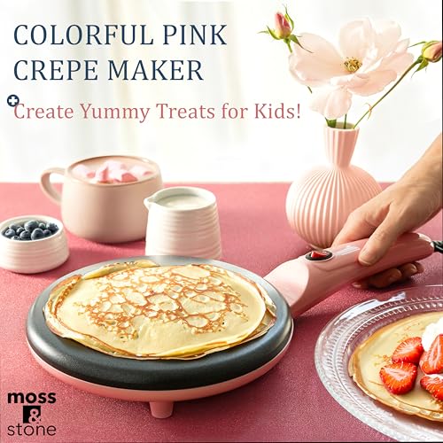 Pink Electric Crepe Maker (8 Inch Corded / Pink)
