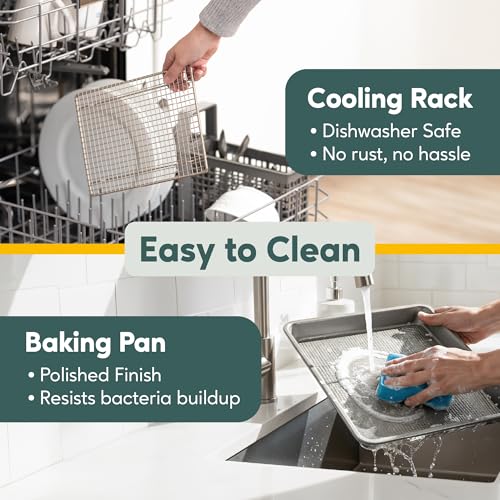 Quarter Sheet Pan with Wire Rack Set (Quarter Sheet (Most Popular))