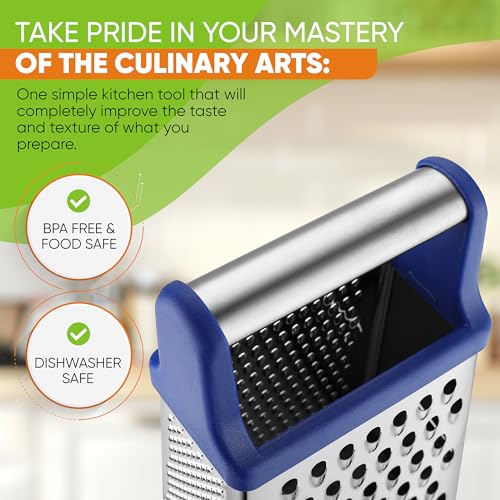 Stainless Steel XL Cheese Grater for Kitchen