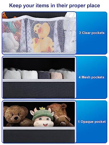 Over the Door Organizer Storage (Black / 1 pack)