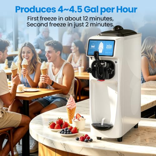 Soft Serve Ice Cream Machine ETL (Pure White)