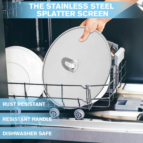 Splatter Screen for Cooking (Silver)