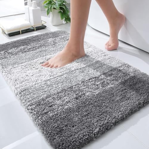 Small Bathroom Rugs 30x18 (30" X 18" / Grey)