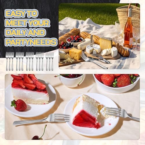 240 Pcs Stainless Steel Dinner Forks Bulk Set