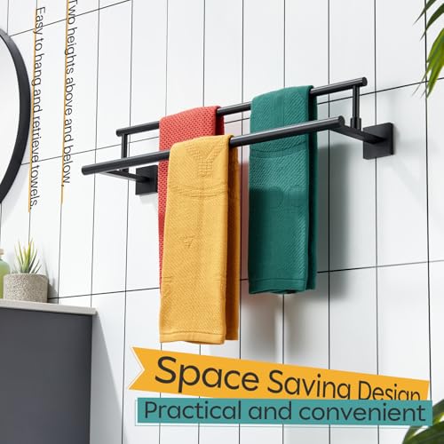 Bathroom Towel Bars 24 (Matte Black / 24-Inch)
