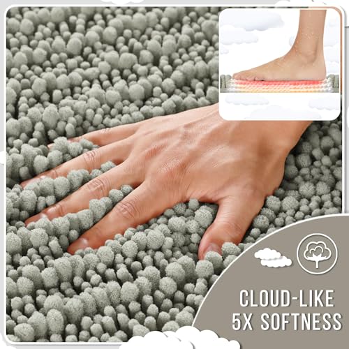 Large Bathroom Rugs Non Slip Washable 36x24 Inch