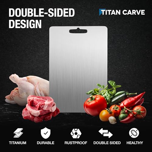 Titan Carve Titanium Cutting Board Double