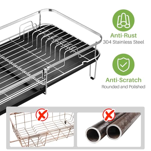 Expandable Dish Drying Rack for Kitchen Counter