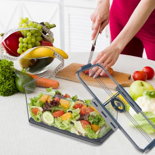 2PCS Bread Boxes (Grey-Small-2PCS)