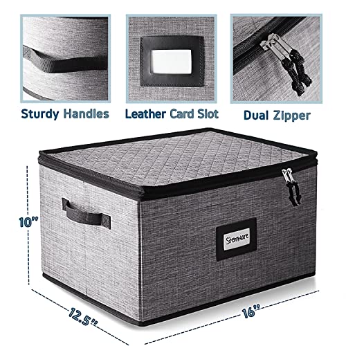 Wine Glass Storage Box with Dividers