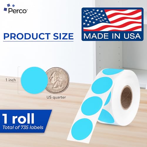 Light Blue Thermal Labels (Light Blue)