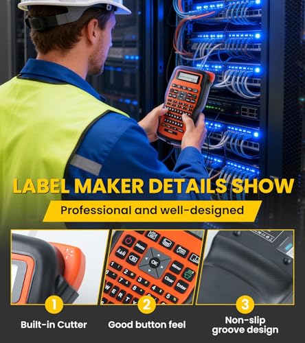 E1000 Heat Shrink Label Maker (Orange)