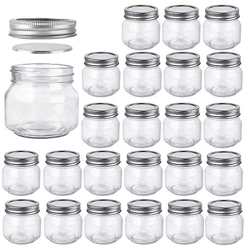 24 Pack 8 oz Glass Mason Jars (8oz,24 Pack)