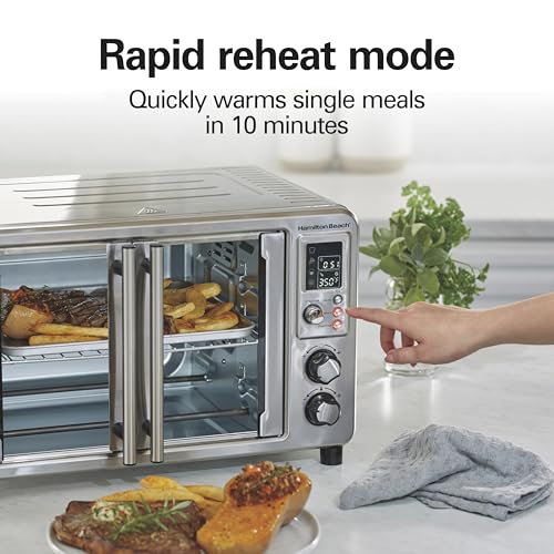 6-in-1 XL Digital Air Fryer Toaster Oven Combo
