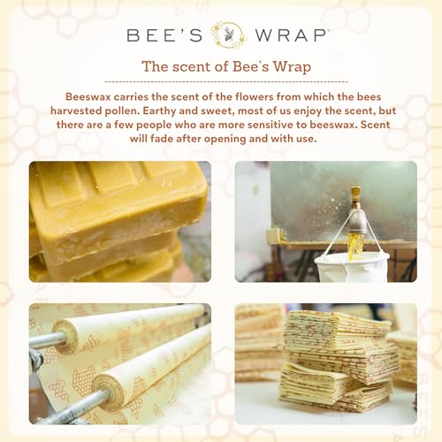 Beeswax Food Wraps (Meadow Magic / Small, Medium, Large)