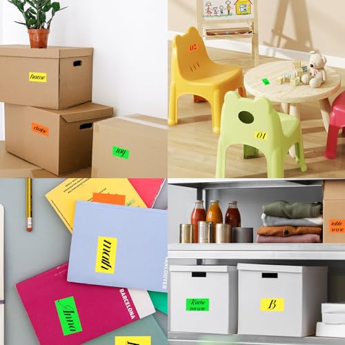 Colored Labels Stickers 3 x 2 Inch