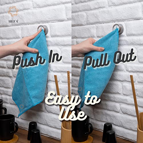 Towel Hooks 8 Pack Eco Kitchen Organization (8 Pack / Water Green)
