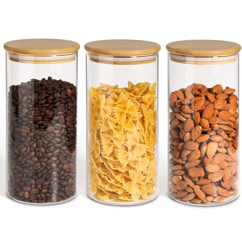 Glass Storage Containers with Lids 1.5 Qt (1.5 Qt x 3)