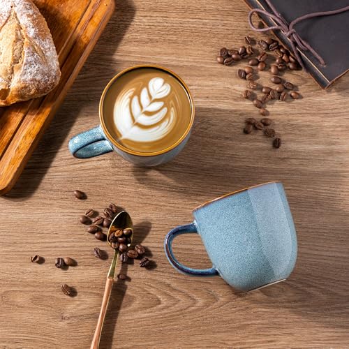 12oz Coffee Mugs (Set of 6 / Ocean Blue)
