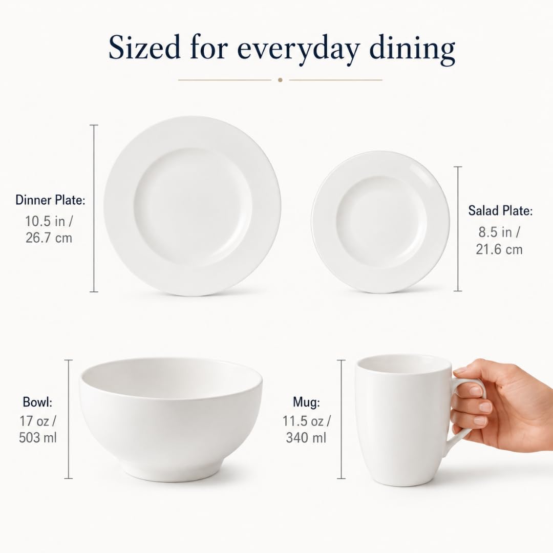 For Me Dinnerware Set (16 Piece Set : Service for 4)