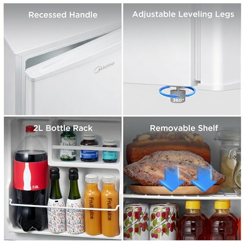 1.7 Cu.ft Mini Fridge (White / 1.7 Cubic Feet)