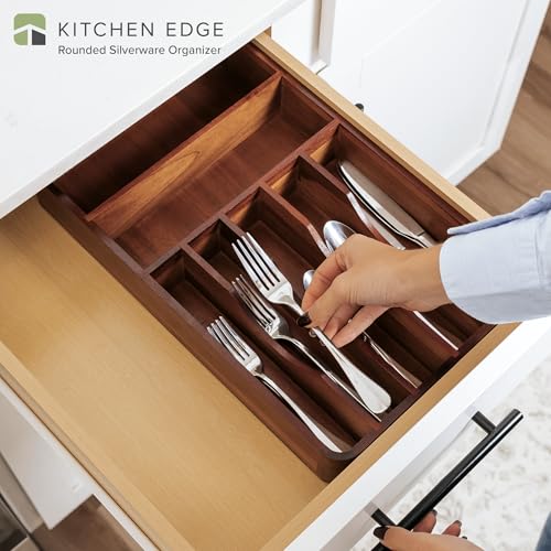 Silverware & Utensil Organizer (Natural Acacia)
