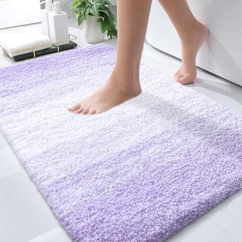 Small Bathroom Rugs 35x16 (35" X 16" / Light Purple)