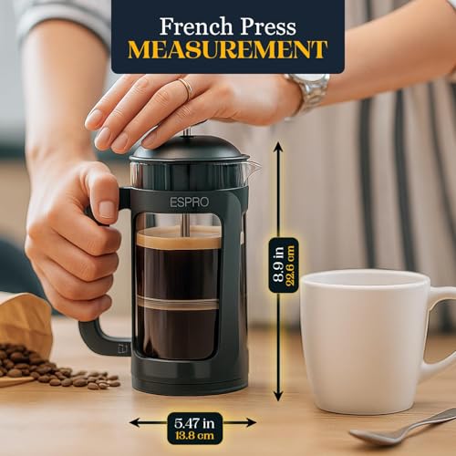 P3 French Press Coffee Maker (Black / 17 oz)
