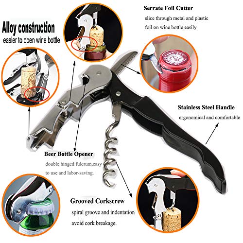 Professional Waiter Corkscrew Wine Openers Set (10 Count)