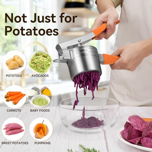 Potato Ricer Stainless Steel Potato Masher Anti