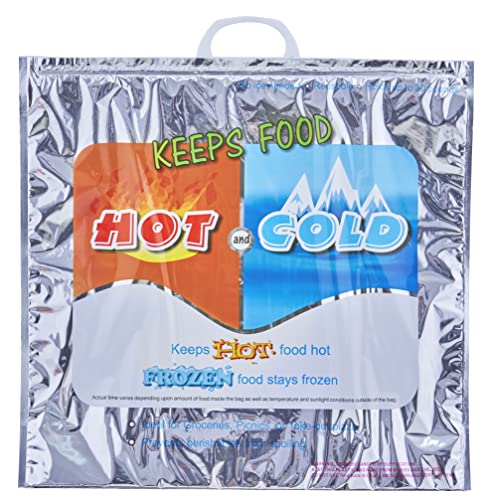 Hot and Cold Insulated Bags for Food Delivery (X Large (Grocery Size))