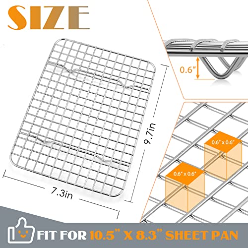 Small Baking Cooling Rack Set of 2 (9.7” x 7.3”)