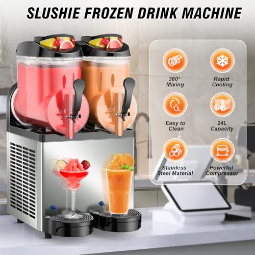 Ultimate Commercial Slushy Machine (Commericial-12L*2Tank)