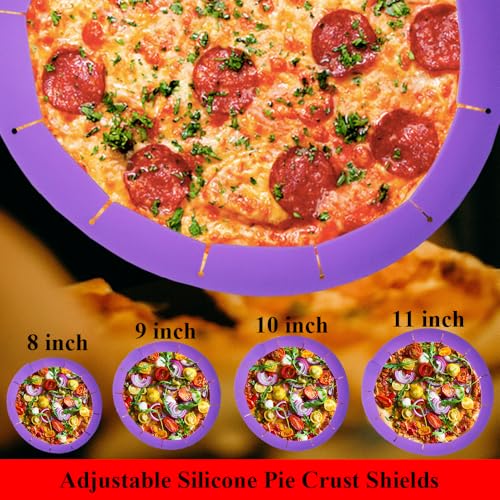 Adjustable Pie Crust Shield (Purple)